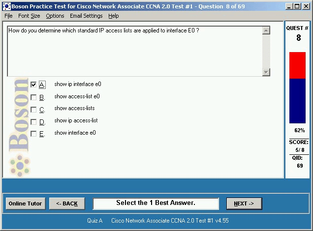 SAT Practice Tests from Boson Screenshot